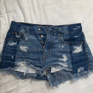 American eagle patchwork denim shorts